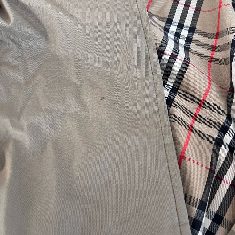 Vintage Burberry Beige Check Lined Trench - Picture 11 of 12
